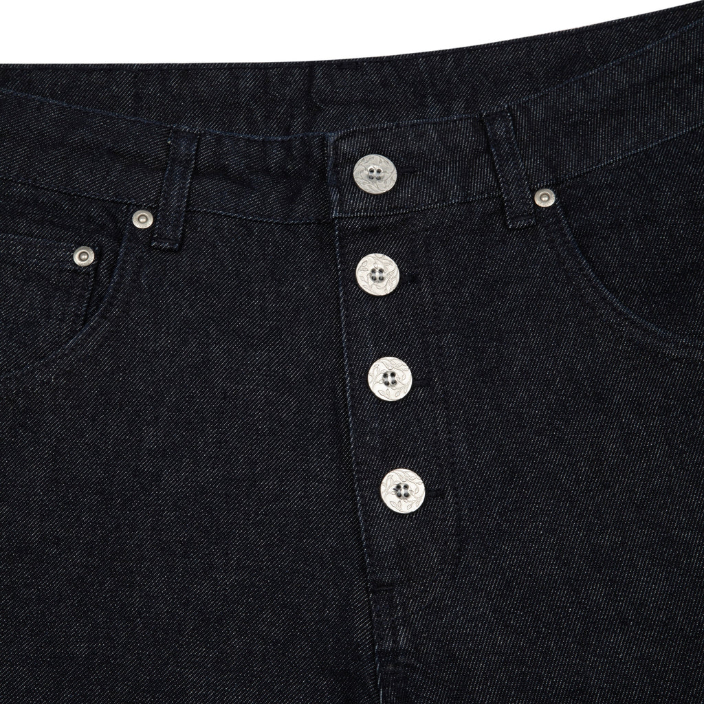"hellboy" indigo raw bootcut Denim